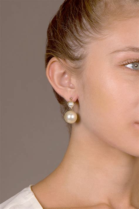 christian dior earring pearl|farfetch Christian Dior earrings.